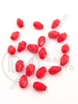 Mărgele 8x5mm roșii 1 pachet 40g ~425 buc 311879