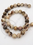 Bilă zebră naturală din jasp 10mm ~37 buc 1 buc 352520