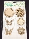Elemente decorative din lemn 1 pachet 182027