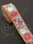 Bandă de pânză de sac cu bandă textilă width 25mm - length ~2 meters 1 rollă 462036