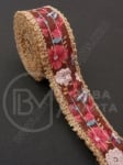 Bandă de pânză de sac cu bandă textilă width 25mm - length ~2 meters 1 rollă 462039