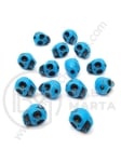 Craniu 10x8x9mm gaură alabastru 1.8mm 1 pachet 40g ~96 buc 312512
