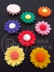 Mixture de flori pentru lipit 24x5mm tip cabochon 1 pachet 10 buc 121068