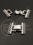 Închizatore metalică 23x20x4mm argintie 2 bucăți 1 set 301336