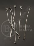 Element de conectare 50x0.6mm OȚEL (304) argint 50 buc 309607