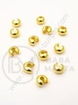 Dop metalic cu lacăt 5x4mm, gaură aurie 1.6mm, 1 pachet, 30 buc. 302111