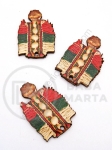Figurină din lemn 35x24x1.8mm gaură de 2mm 1 paquet 10 pcs 182401