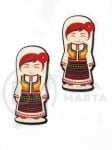 Figurină din lemn 45x19x2.5mm fecioară 1 pachet 10 buc 182446