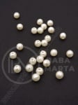 Mărgele în relief 6mm perlă crem 1 pachet 40g ~400 buc 312100