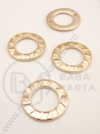 Conector metalic 26mm auriu 5 buc 308621