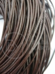 Piele rotundă maro 2mm 1 metru 421116
