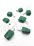 Pandantiv Malachit 15~35x10~20x5~15mm 1 buc 355562