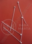Element de conectare 30x0.5mm cu bila 1.5mm color alb 1 pachet 50 buc 301180