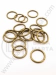 Inel metalic 12x1.2mm bronz antic 1 pachet 50 buc 301068