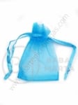Saculet pentru bijuterii 5x7cm organza albastru 1 pachet 10 buc 461500