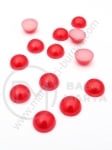Emisferă perlă roșie 10x5mm 1 pachet 50 bucăți 151728