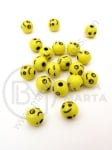 Bilă zâmbitoare 8mm galbenă gaură 1.8mm 1 paquet 40g ~160 buc 312532