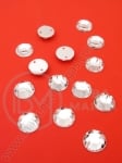 Piatră acrilică 10mm albă pentru cusut 1 pachet 25 buc 153119