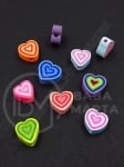 Mărgele inimă FIMO 7.5~11x7~11x4~5mm 1 pachet 10 buc 312833