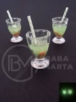 Lampă suspendată 25x17mm sticla plastică cu cocktail 1 pachet 2 buc 335617