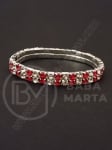 Martenitsa metalică cu cristale elastice 1 pachet 12 buc 105142