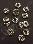 Șaibă metalică 8x2mm argintie, gaură 3mm, 30 buc. 308434