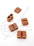 Mărgele 13x17x8mm imitație lemn 1 pachet 40g ~33 buc 312307
