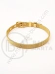 Brățară din oțel, lungime 21cm, lățime 6mm, culoare aurie, 1 buc. 307690
