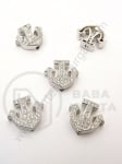 Mărgele anchoră 12x13mm cu zirconii forjate 1 bucată 305160