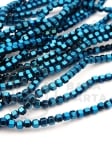 Hematit 3x3mm nemagnetic gaură 1mm ~150 buc ~40cm1wt 352678
