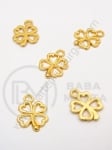 Pandantiv metalic 17x13mm auriu 10 bucăți 308667