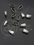 Pandantiv Capac 6x3x2mm OȚEL (304) 1 pachet 20 buc 305739
