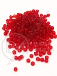 Margele de vitola transparente rosu inchis 4mm 50g 334005