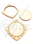 Bază pentru bijuterii 52x3mm, dimensiune ramă interioară 35mm, 1 pachet, 5 buc. 182106