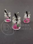 Glass pendant 14-11mm cu fructe 2 buc.335634
