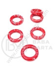 Inel red 23x5mm pictat 1 pachet 40g ~36buc 312170