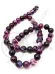 Bilă de agate violet dungat 8mm ~48 pieces 351308