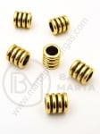 Margele metallice 10x9mm color auriu vechi gaură 6mm 1 pachet 5 buc 308683