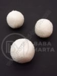 Pompom 25mm calitate alb, pachet suplimentar, 10 bucăți, 461231