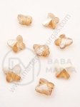 Fluture cristal 10x9x6mm Swarovski imitație auriu efect AB 1 pachet 10 bucăți 335417