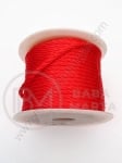 Sfoară de polyester red ~3.5 mm ~25 meters 1 rollă 441364