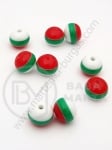 Minge de caucait albă, verde, rouma 10mm gaură 2.2mm 1 pachet 50 buc 312677