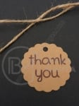 Etichete carton 40x0.5mm gaură 3.5mm + sfoară 50cm 1 pachet 10 buc 111295