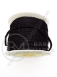Sfoară neagră din polyester ~3.5 mm ~25 meters 1 rollă 441365