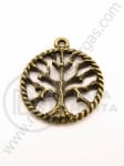 Pandantiv metalic 22mm bronz antic 1buc 308295