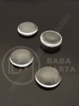 Caboșon rotund din glass 14x4mm transparent, pachet de 1, 20 buc. 191013