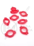 Margele perlă roșie 21x15mm 1 pachet 40g ~83 buc 312089