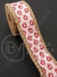 Bandă de pânză de sac cu bandă textilă width 25mm - length ~2 meters 1 rollă 462004