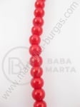 Şir de perle red de 4 mm. ~80cm ~216 bucati 341084