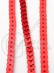 Panglică cu paiete 6mm roșu 1 metru 411134